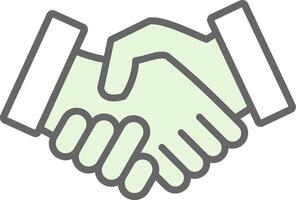 Handshake Fillay Icon Design vector