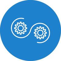 Devops Multi Color Circle Icon vector