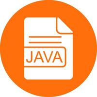 JAVA File Format Multi Color Circle Icon vector