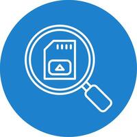 Sd Card Multi Color Circle Icon vector