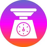 Weighing Machine Glyph Gradient Circle Icon Design vector