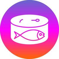 Sardines Glyph Gradient Circle Icon Design vector