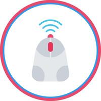 Mouse Flat Circle Icon vector