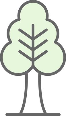 Tree Fillay Icon Design