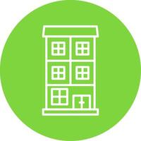 Appartment Multi Color Circle Icon vector