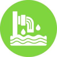 Sewer Multi Color Circle Icon vector