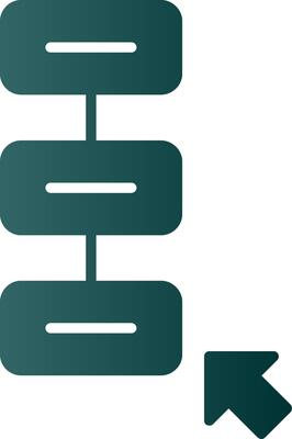 Tasks Glyph Gradient Icon