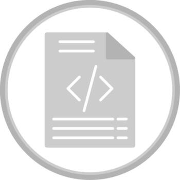 Coding Flat Circle Icon vector