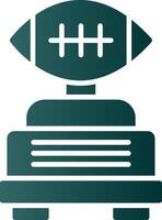 Football Glyph Gradient Icon vector