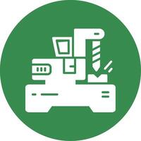 Machine Multi Color Circle Icon vector