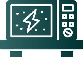 Microwave Glyph Gradient Icon vector