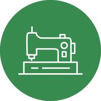 Sewing Machine Multi Color Circle Icon vector