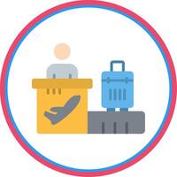 Airport Flat Circle Icon vector