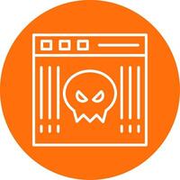 malware multi color circulo icono vector