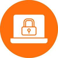 Security Multi Color Circle Icon vector