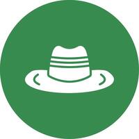 Cowboy Hat Multi Color Circle Icon vector