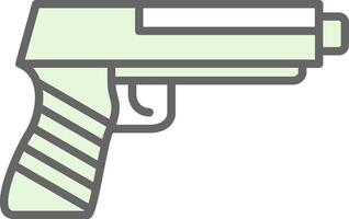 Gun Fillay Icon Design vector