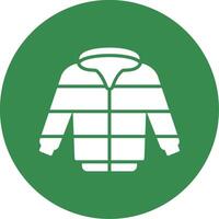 chaqueta multi color circulo icono vector