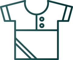 Shirt Line Gradient Icon vector