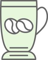 café taza relleno icono diseño vector