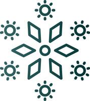 Firework Line Gradient Icon vector