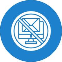 prohibido firmar multi color circulo icono vector