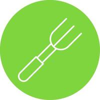 Fork Multi Color Circle Icon vector