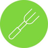 Fork Multi Color Circle Icon vector