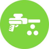 Paintbal Multi Color Circle Icon vector