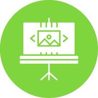 Slideshow Multi Color Circle Icon vector