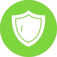 Security Shield Multi Color Circle Icon vector