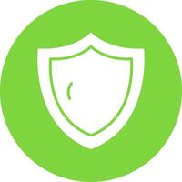 Security Shield Multi Color Circle Icon vector