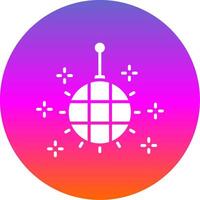 Disco Ball Glyph Gradient Circle Icon Design vector