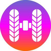 Wheel Alignment Glyph Gradient Circle Icon Design vector
