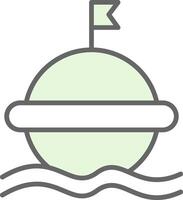 Buoy Fillay Icon Design vector