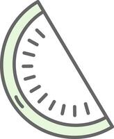 Watermelon Fillay Icon Design vector