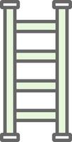 Step Ladder Fillay Icon Design vector