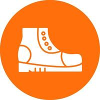 Boots Multi Color Circle Icon vector