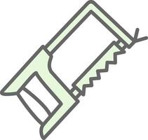 Hacksaw Fillay Icon Design vector