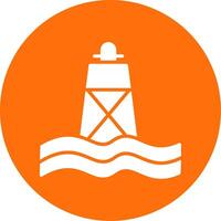 Buoy Multi Color Circle Icon vector