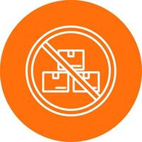 Prohibited Sign Multi Color Circle Icon vector