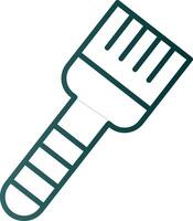 Basting Brush Line Gradient Icon vector