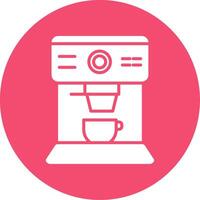 Coffee Machine Multi Color Circle Icon vector