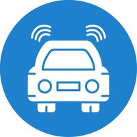 Car Multi Color Circle Icon vector