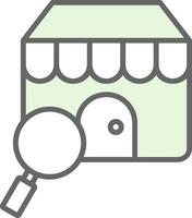 Find A Store Fillay Icon Design vector