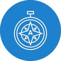 North Multi Color Circle Icon vector