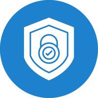 Security Check Multi Color Circle Icon vector