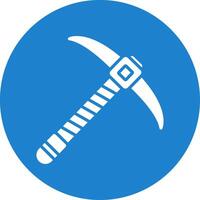 Pickaxe Multi Color Circle Icon vector