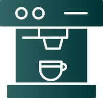 Coffee Machine Glyph Gradient Icon vector