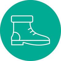 bota multi color circulo icono vector